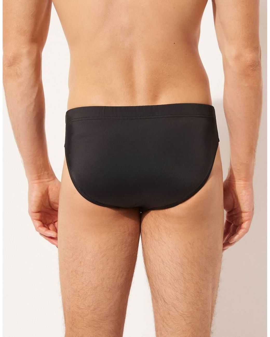 Calzedonia Black Swim Briefs Rio for men