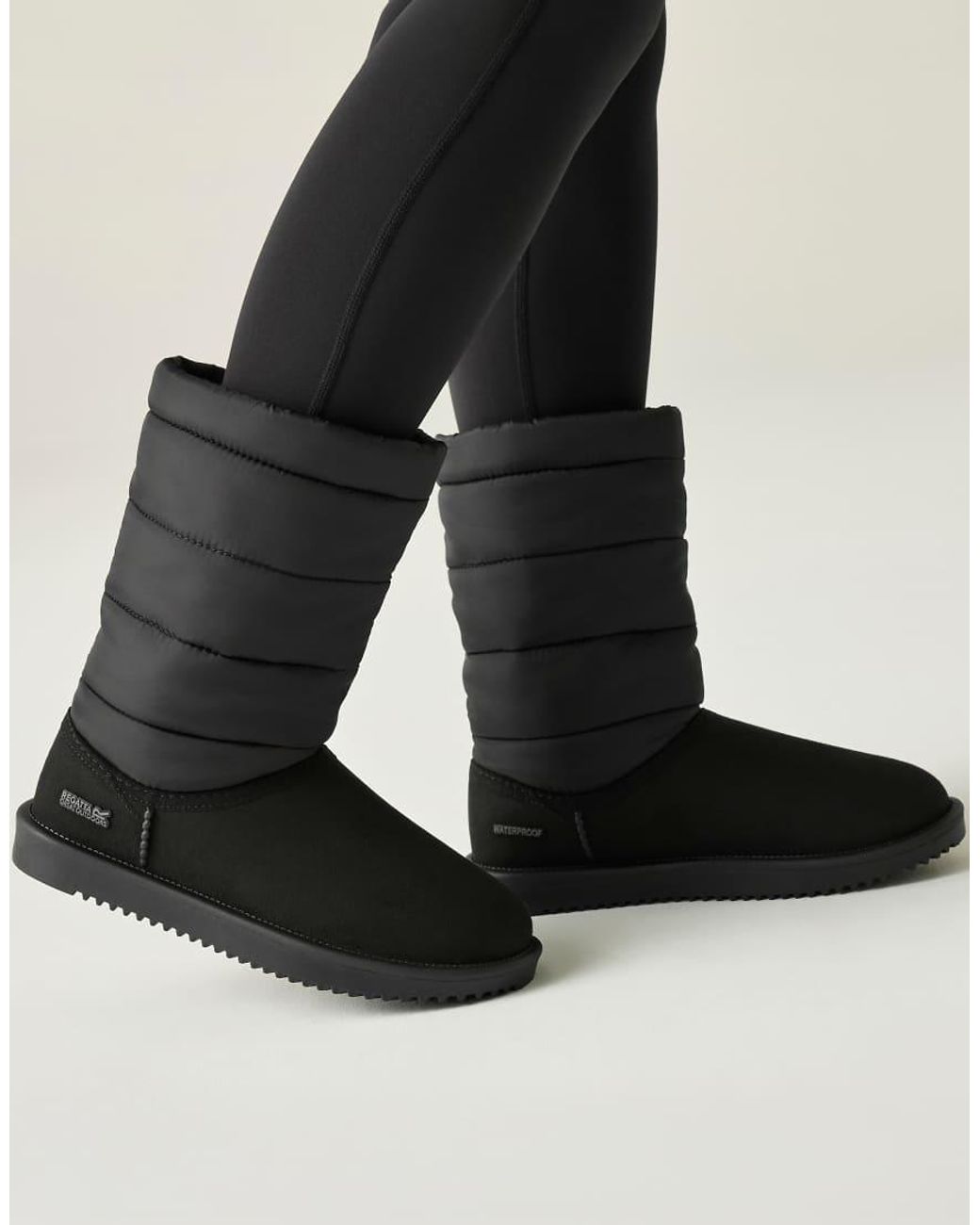 Regatta Black Waterproof Risley Baffle Mid Boots