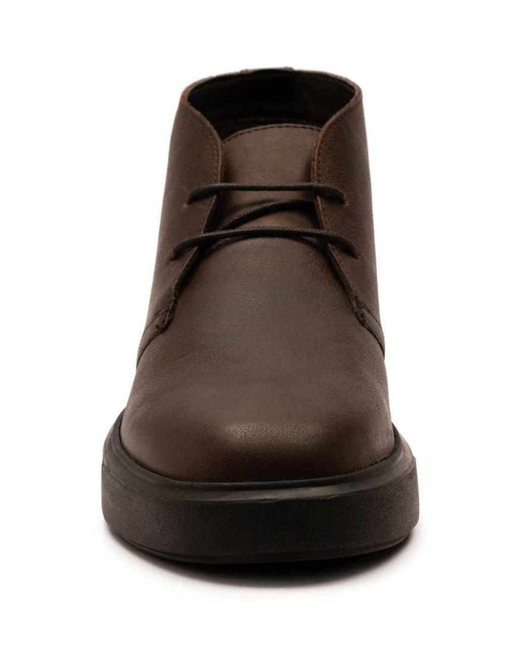 OFF THE HOOK Brown Jethro Leather Casual Lace-Up Chukka Boots for men