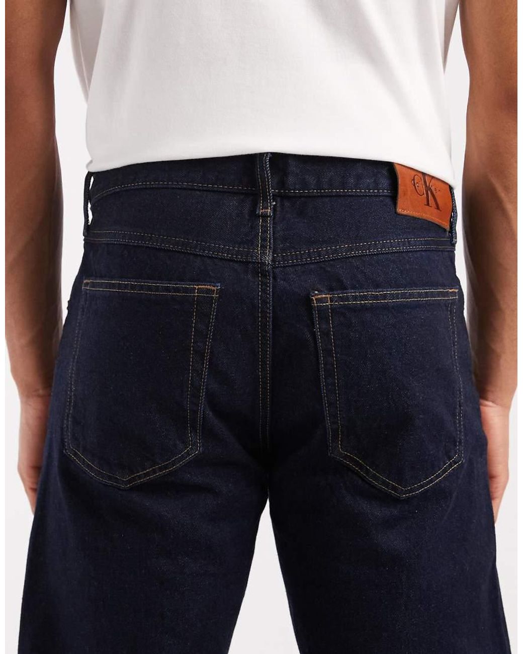 Calvin Klein Blue 90s Straight Jeans for men