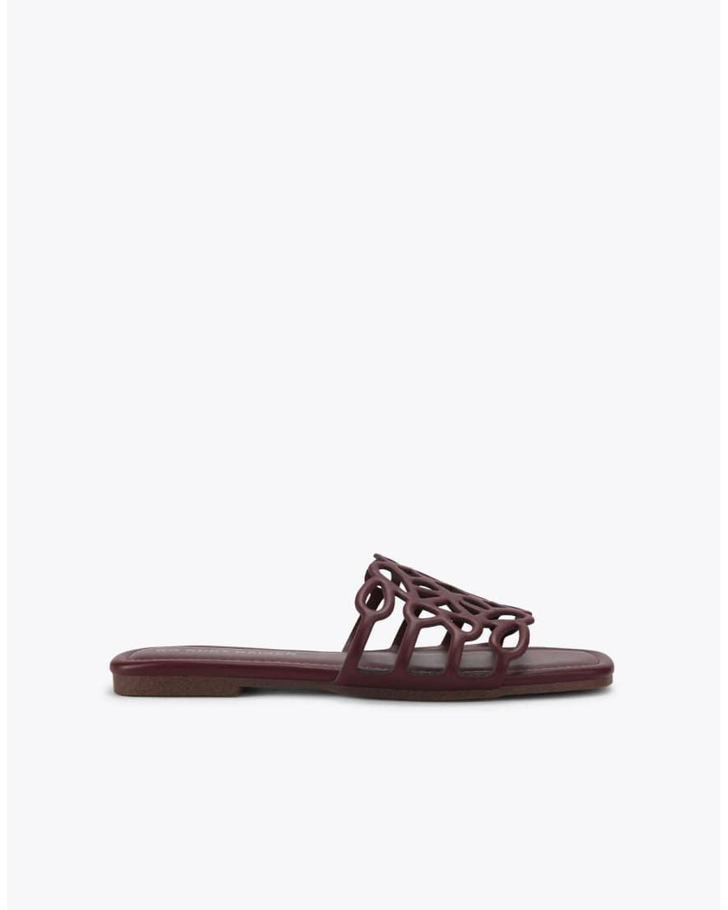 KG by Kurt Geiger White Royale Flat Sandals