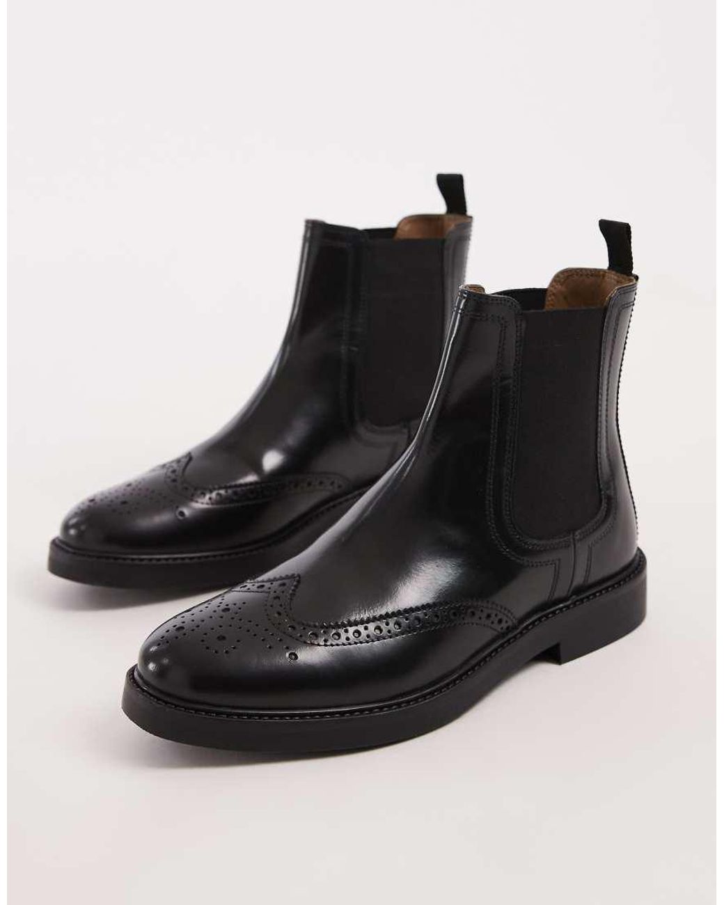 ASOS Brown Chelsea Boots for men