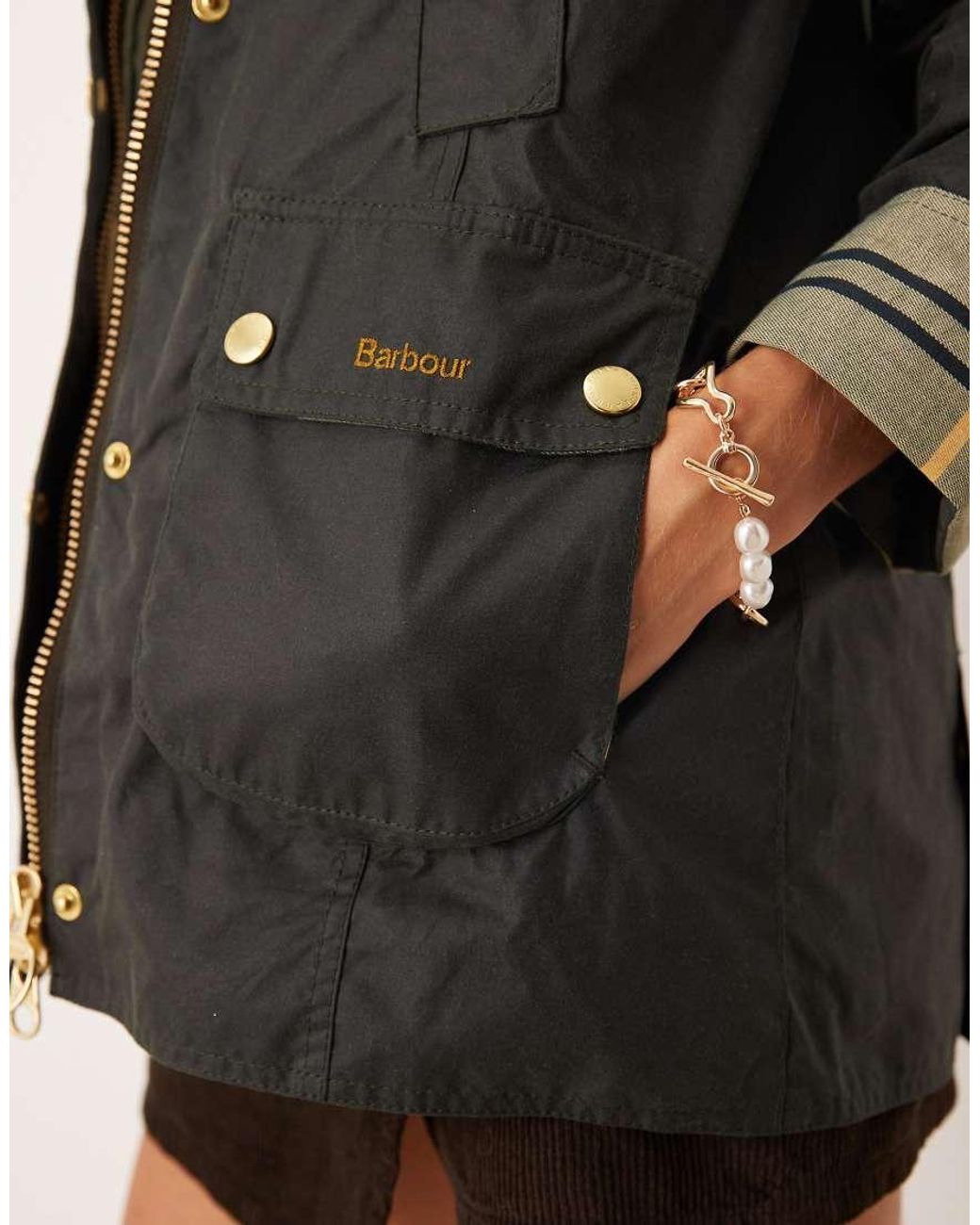 Barbour Natural Modern Beadnell Wax Jacket