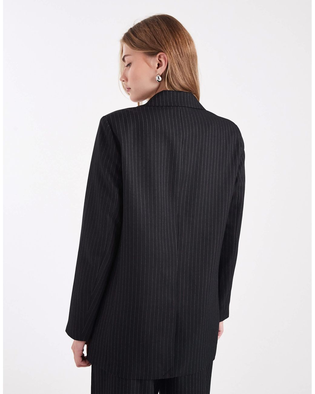 ONLY Black – einreihiger oversize-blazer