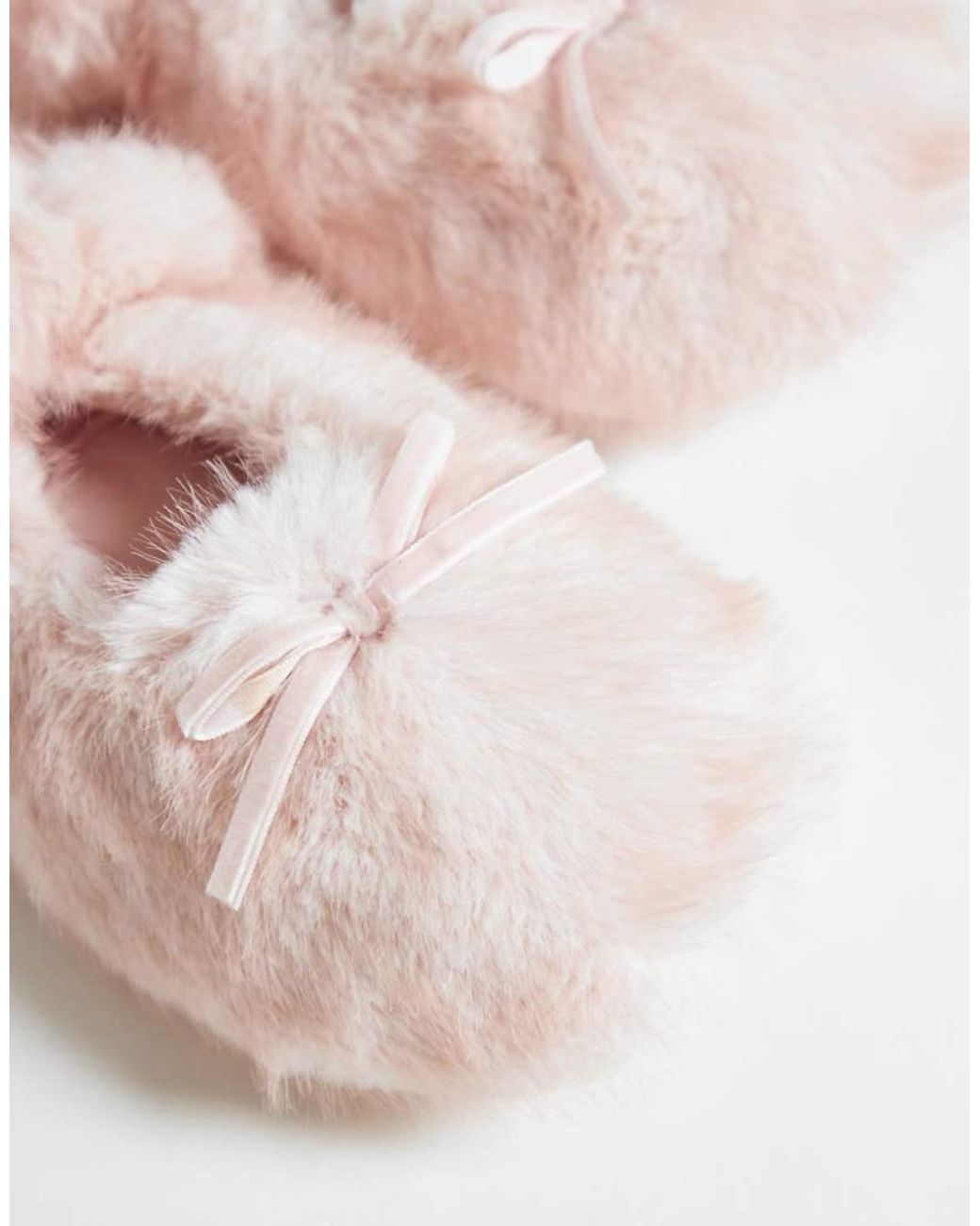 Boux Avenue Pink Cozy Strap Over Ballet Slippers