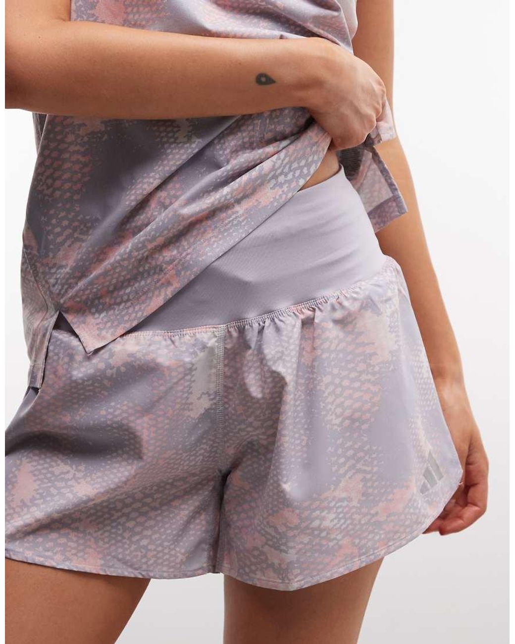 Adidas Originals White Adidas Running Shorts