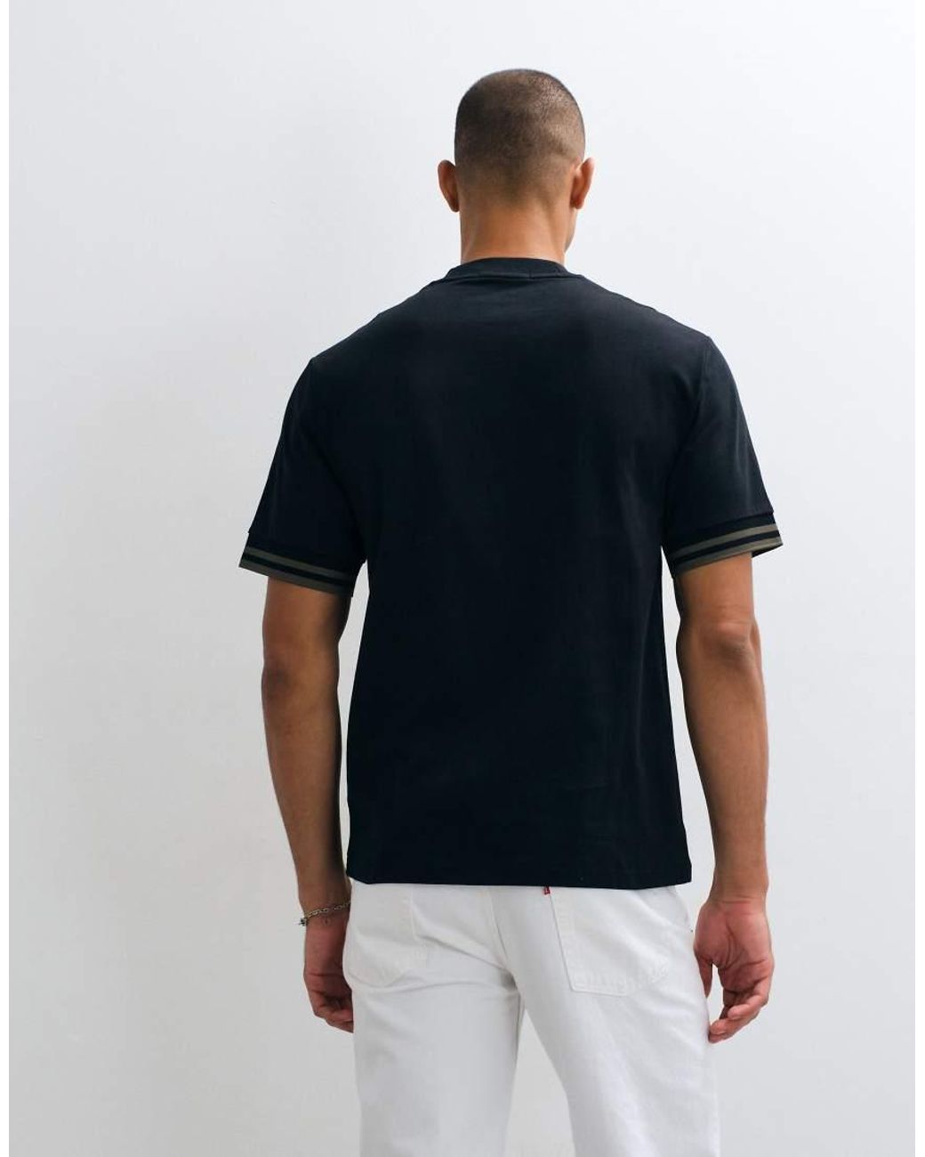Fred Perry White Bold Tipped T-Shirt for men