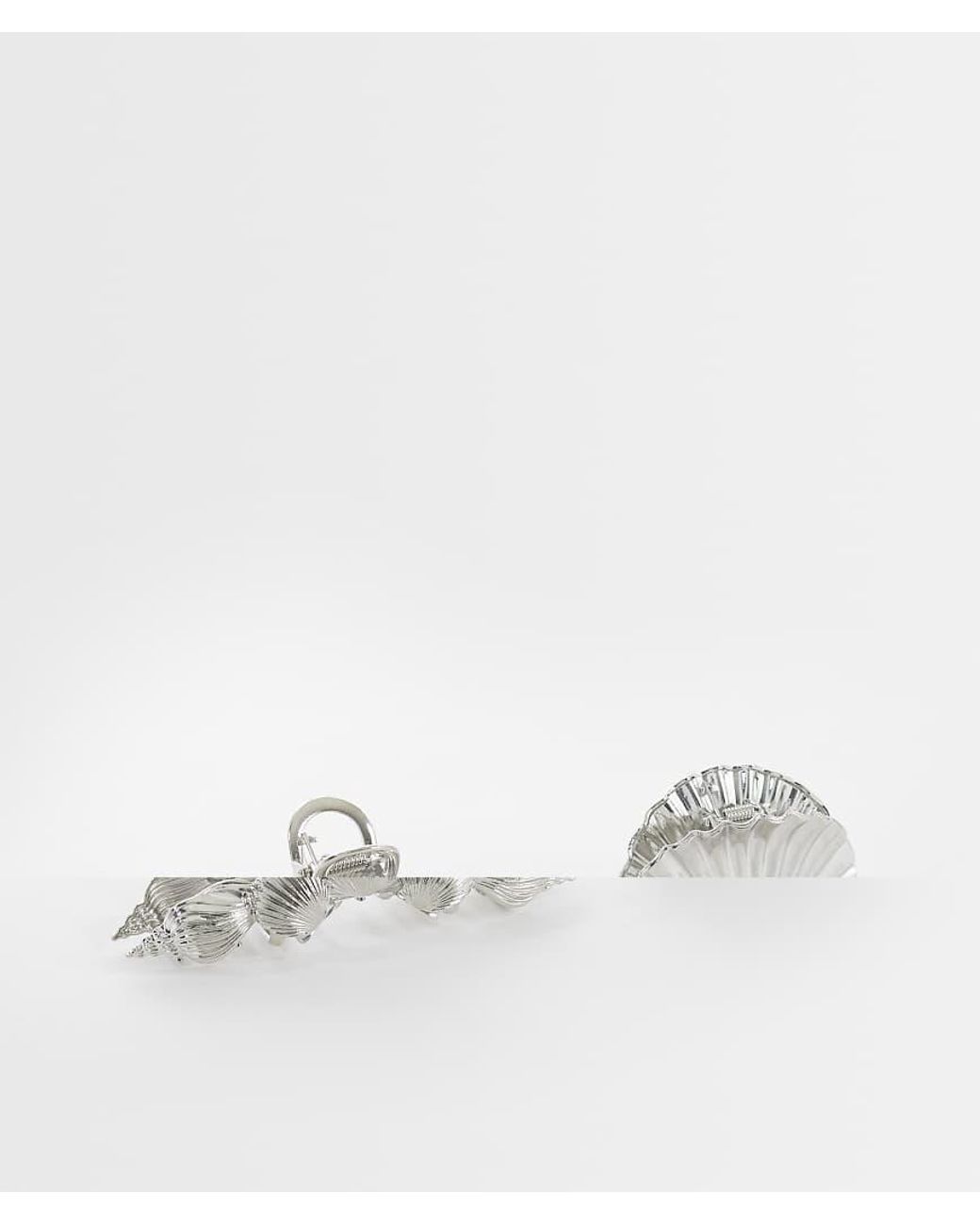 ONLY White 2-pack Seashell Hair Claws