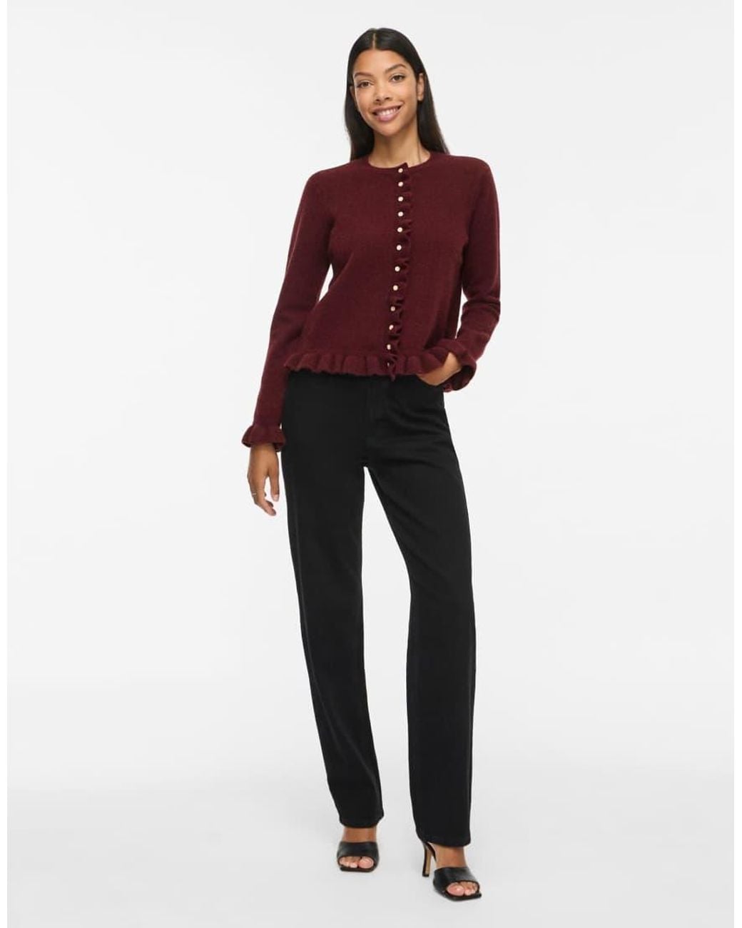 Vila Red Knitted Cardigan