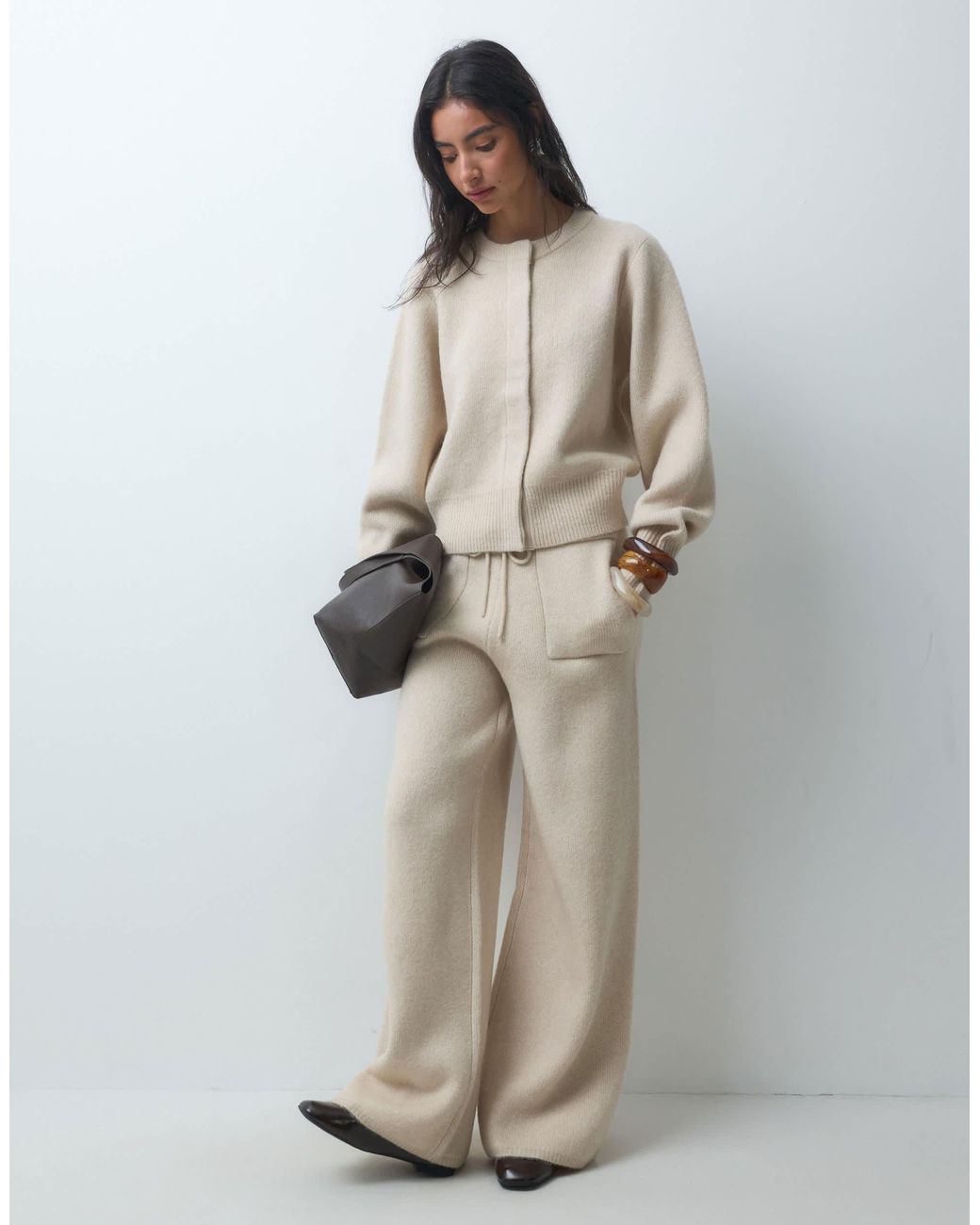 ASOS Natural Lounge Trouser Set
