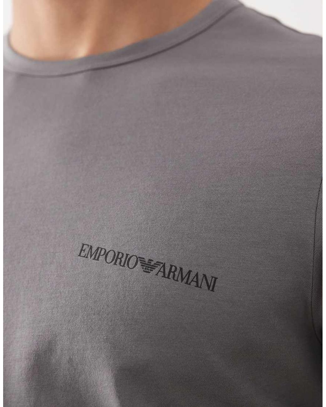 Emporio Armani Blue Bodywear 2 Pack Logo T-shirts for men