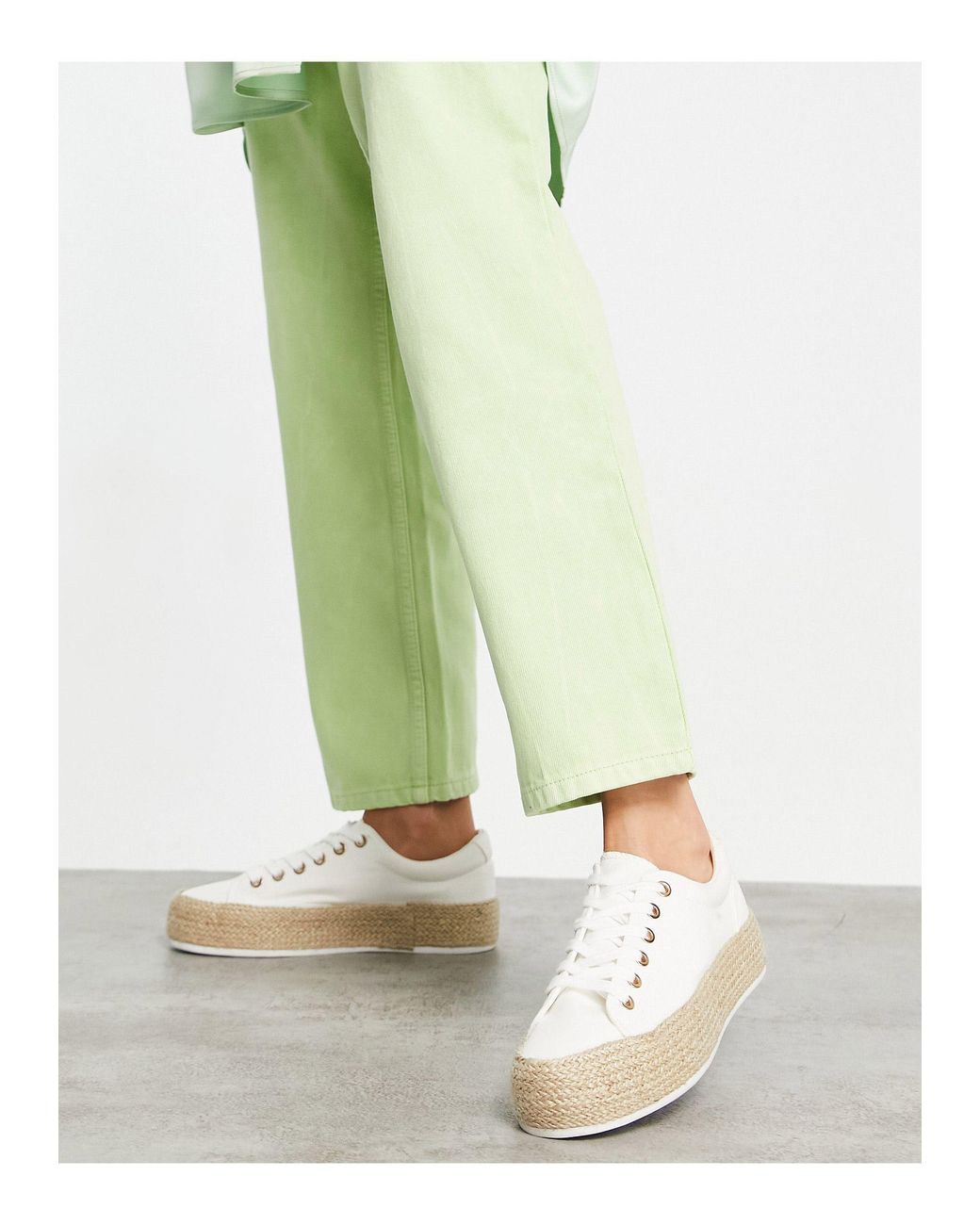 flatform espadrille trainers