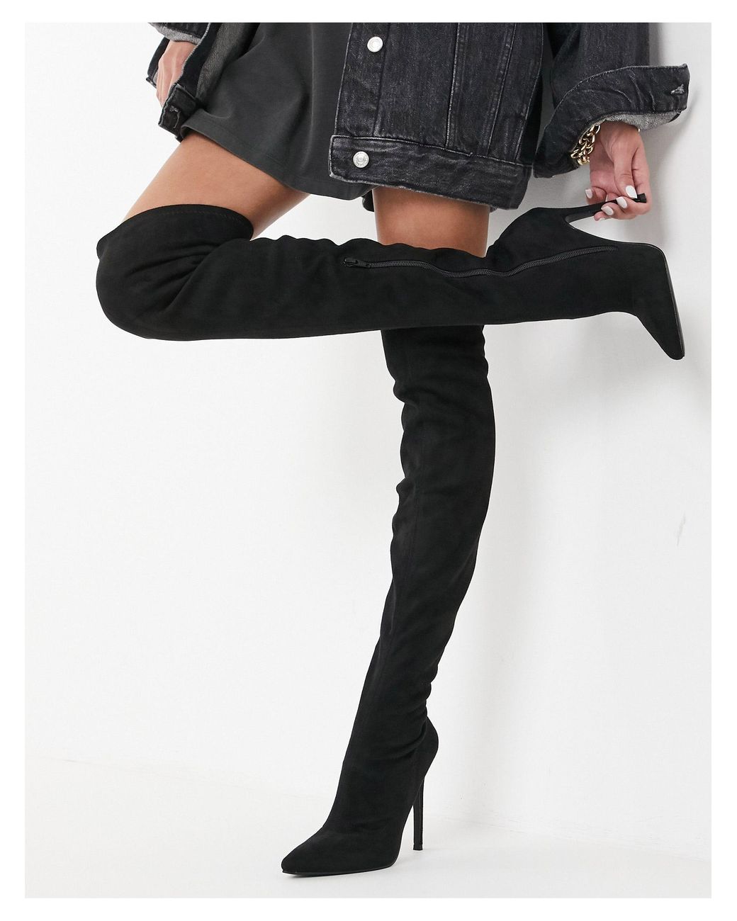 Thigh high shop petite boots