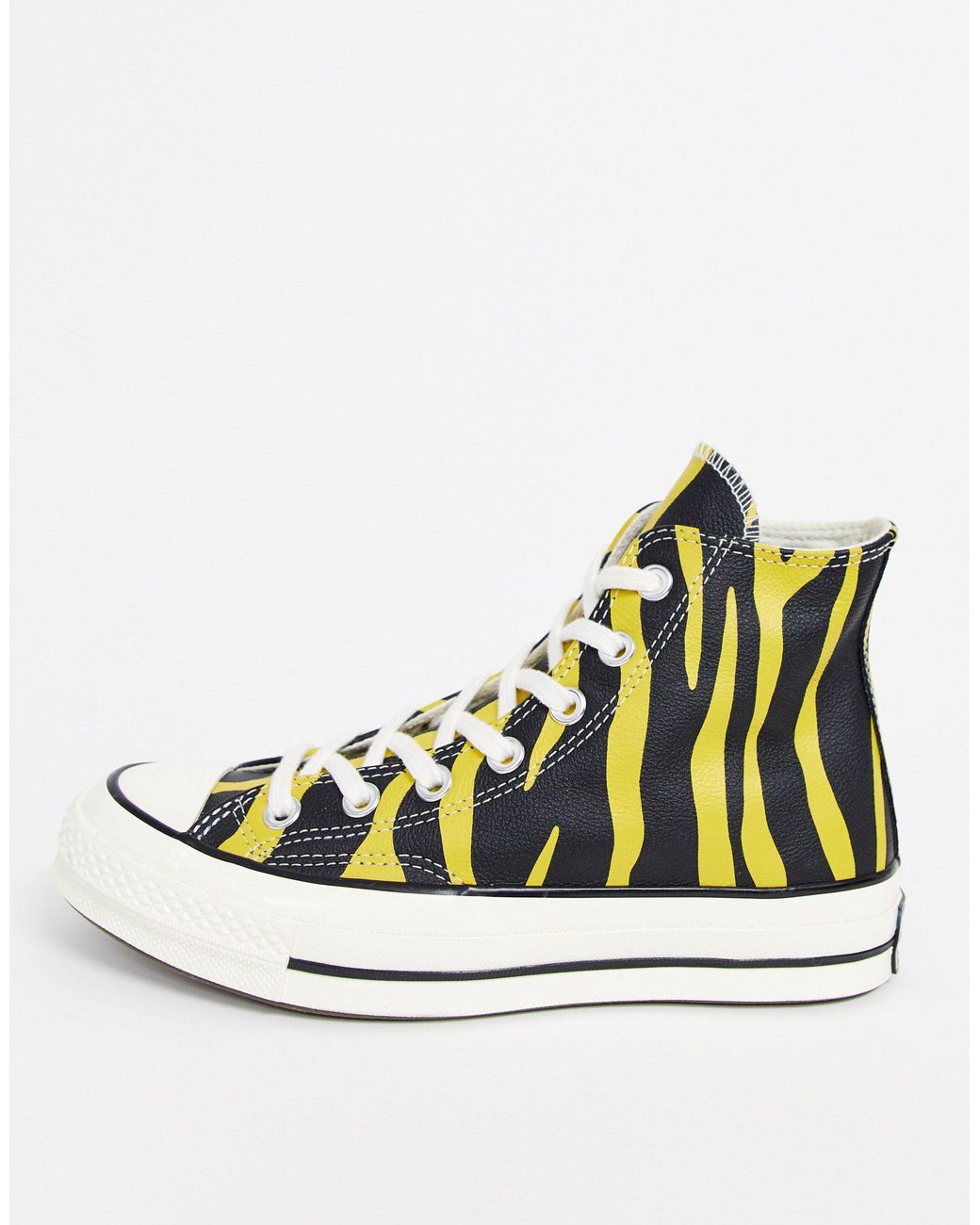 Converse Chuck 70 Hi Yellow Zebra Print Sneakers | Lyst
