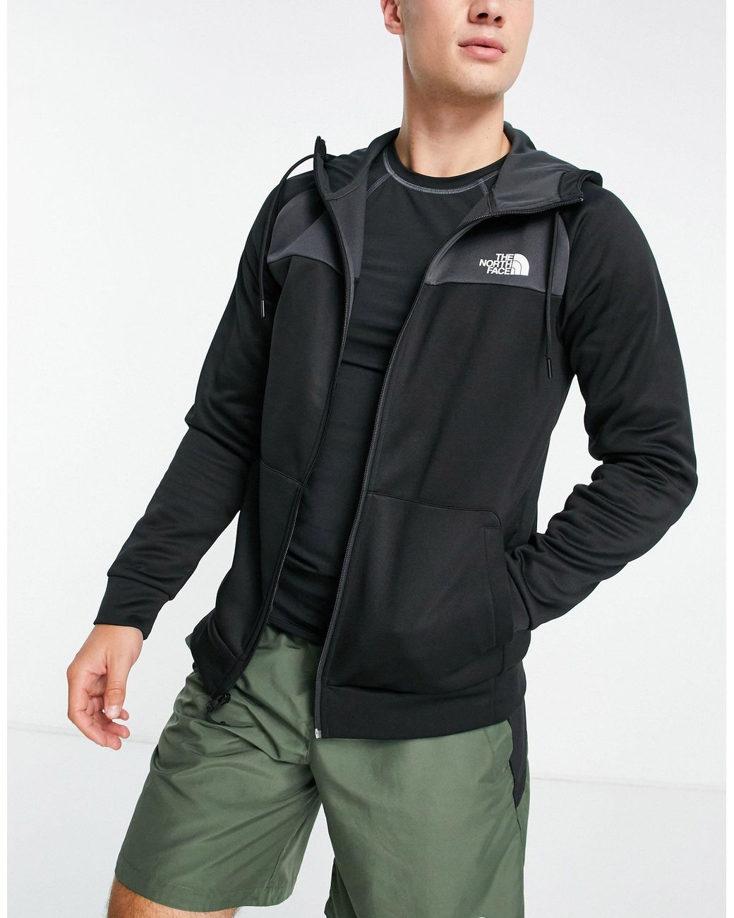 Polar negro con cremallera y capucha reaxion flashdry The North Face de  hombre de color Negro | Lyst