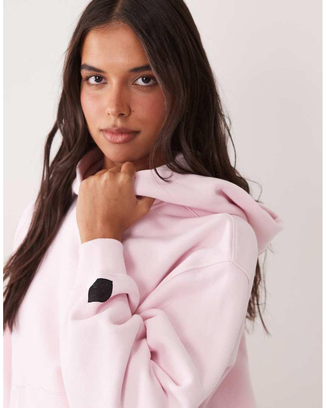 4505 Pink Rest Day 400gsm Heavyweight Cotton Cocoon Hoodie