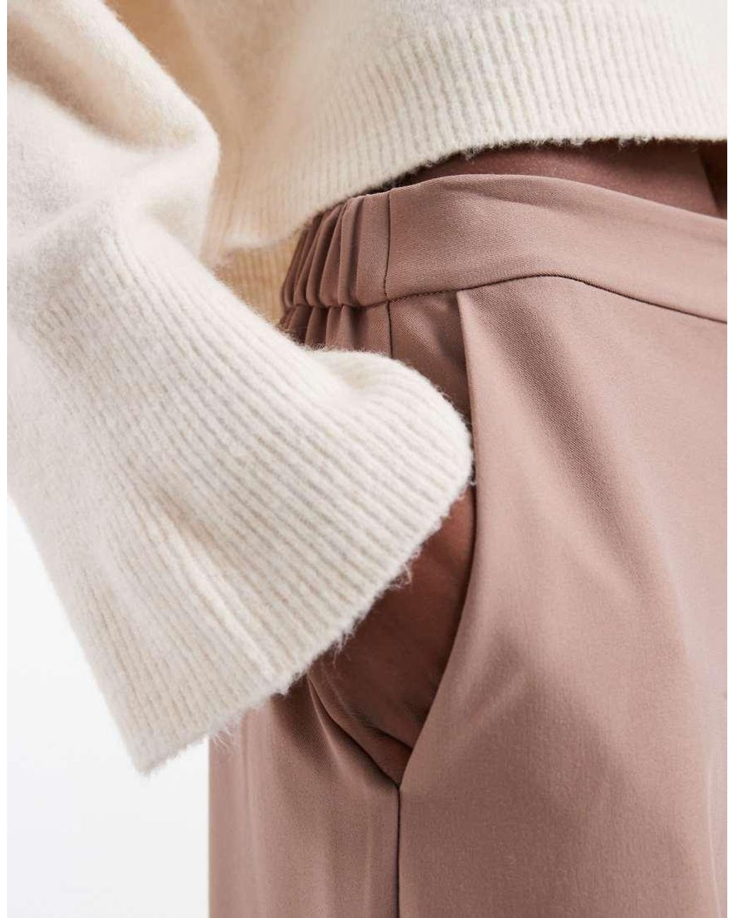 ASOS White Tall Tailored Relaxed Straight Leg Pants