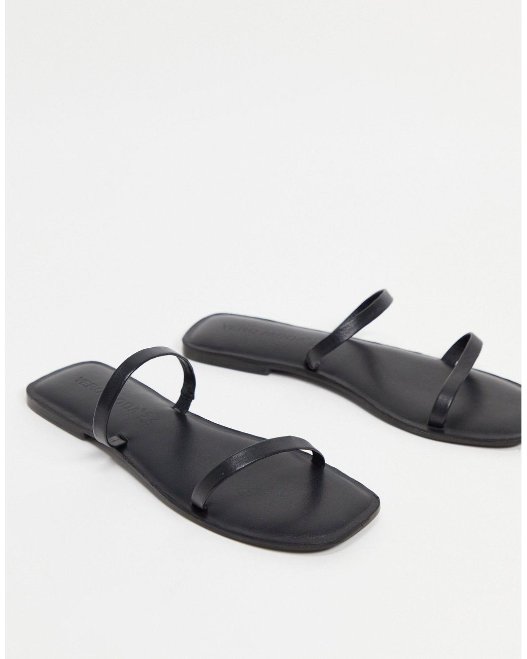 Sandali bassi neri con fascette di Vero Moda in Nero | Lyst