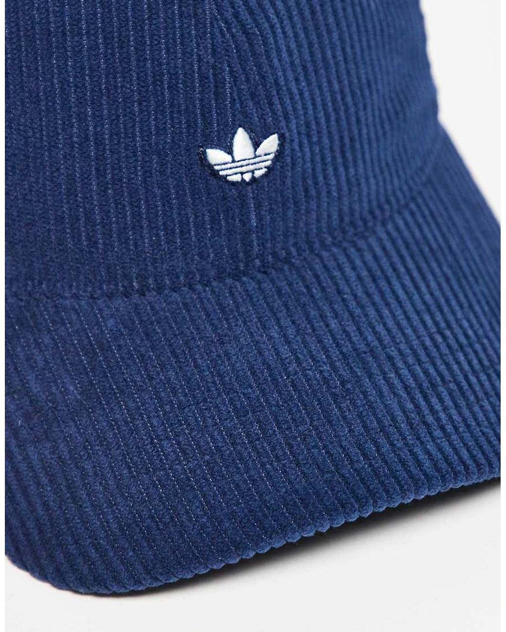 Adidas Originals Blue Corduroy Baseball Cap