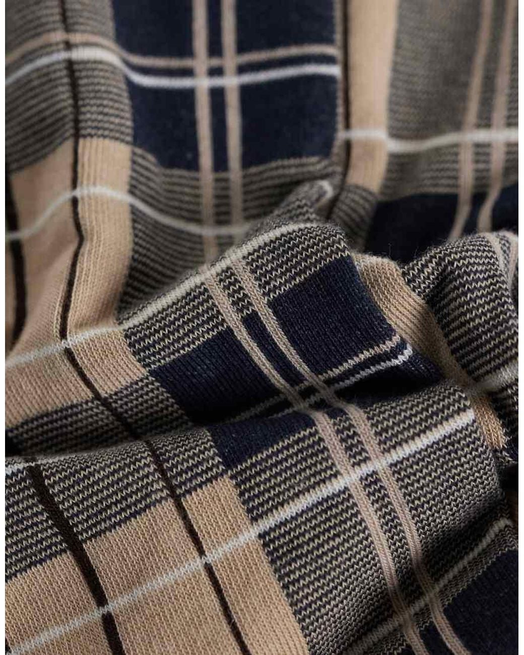 Barbour Natural Blyth Tartan Check Socks for men