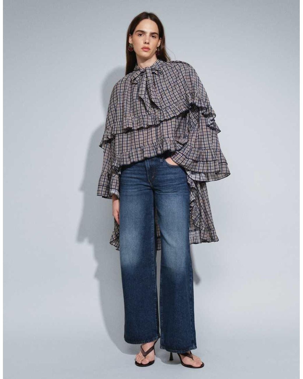 Levi's Blue Middy Wide Leg Jeans