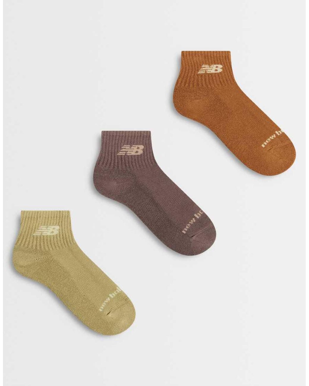 New Balance White Everyday Seasonal Ankle Sock 3 Pack for men