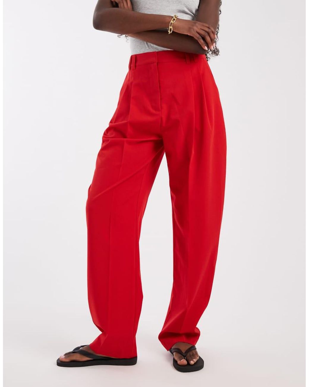 ASOS Red Tailo Tape Pants
