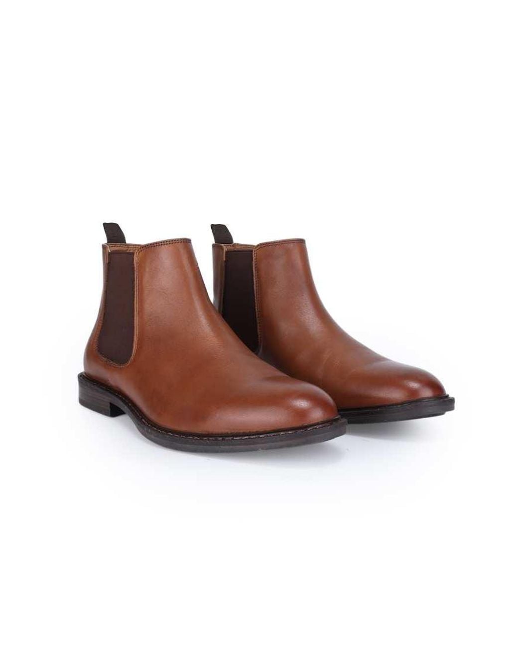 Thomas Crick Brown 'Truman' Formal Leather Chelsea Boots for men