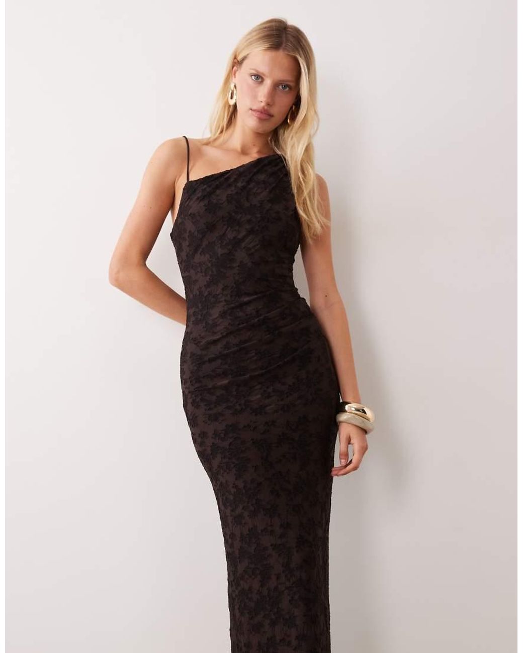 Mango Black Tie Shoulder Sleeveless Midi Dress