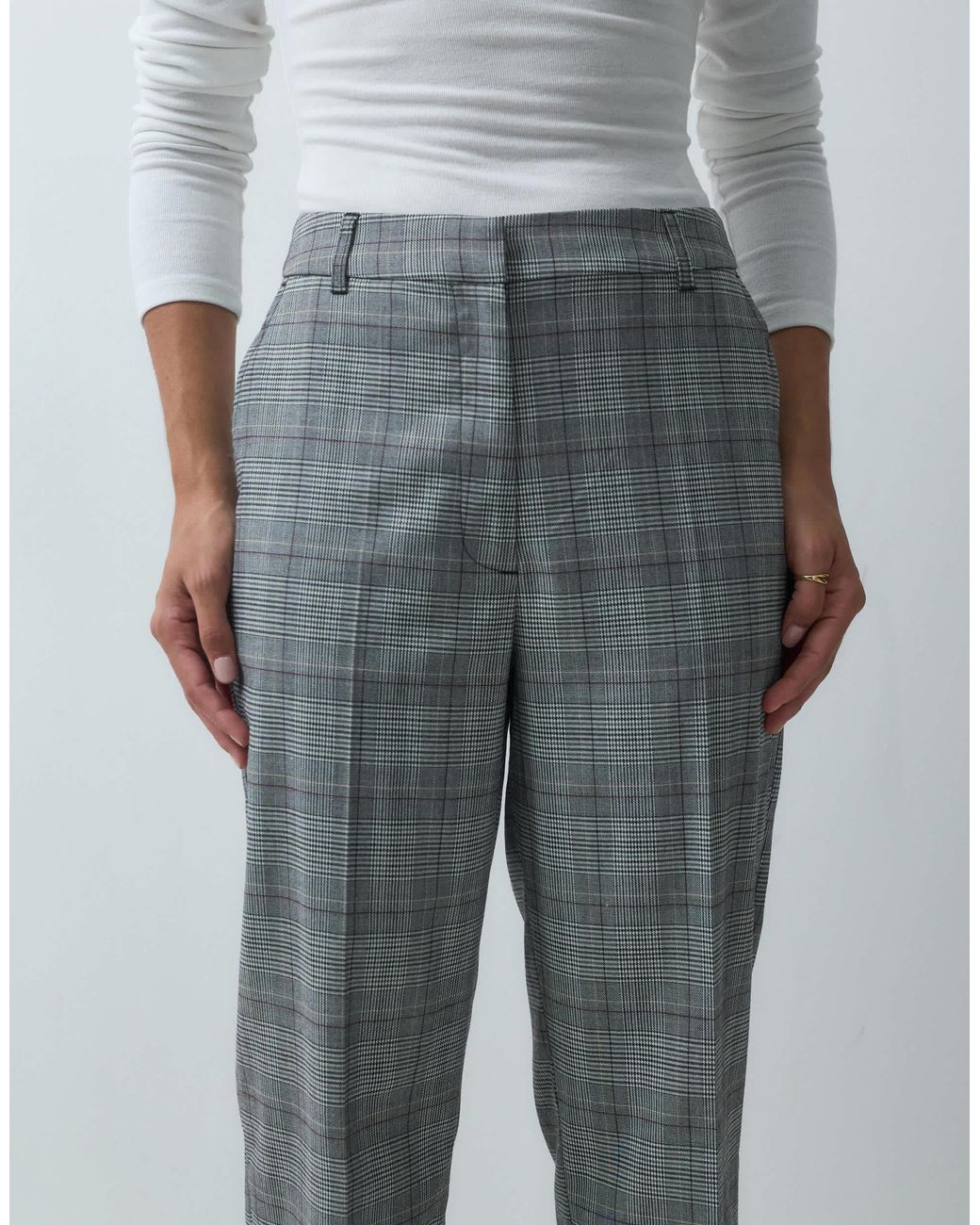 ASOS Gray Relaxed Straight Pants