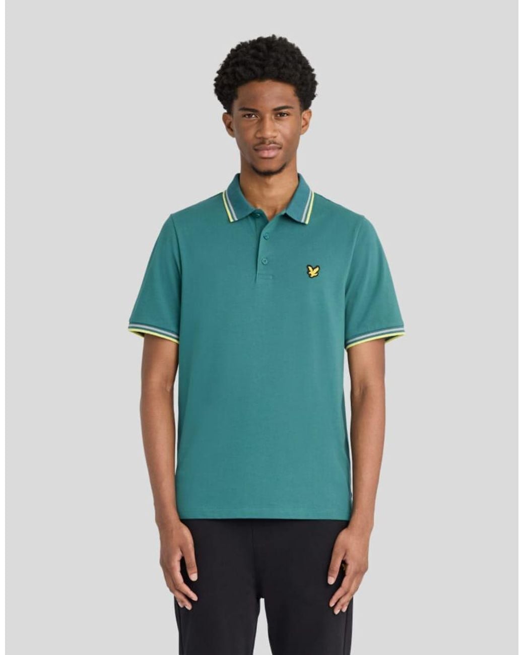 Lyle & Scott Green Ss Polo Shirts Tipped Sport Core Polo for men