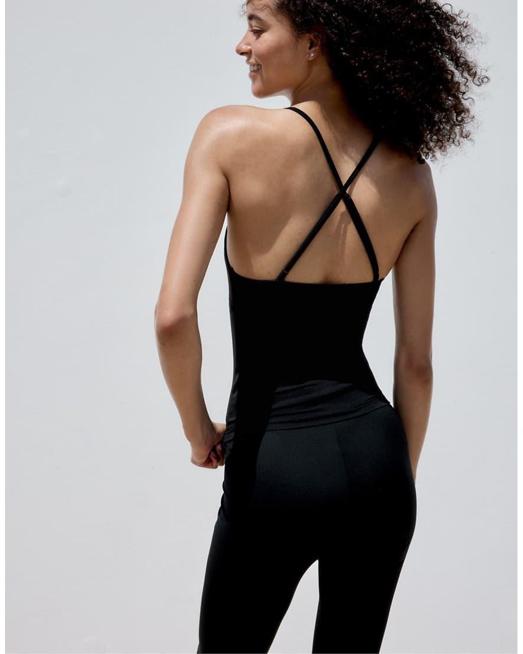 Stradivarius Black Corset-detail Top