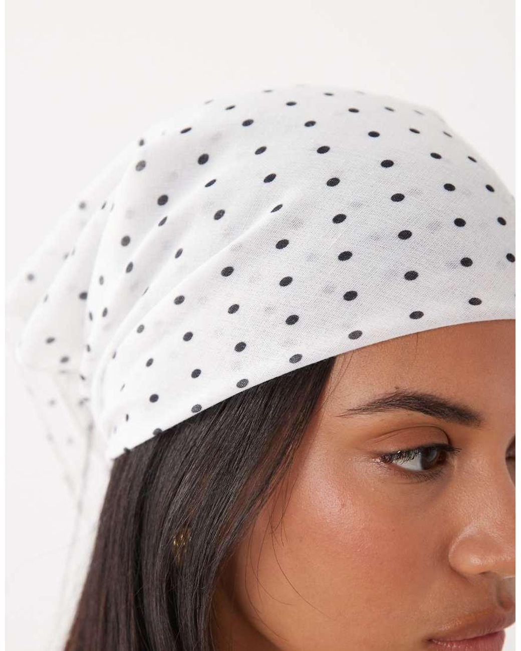 Kaiia Multicolor Exclusive Polka Dot Head Scarf