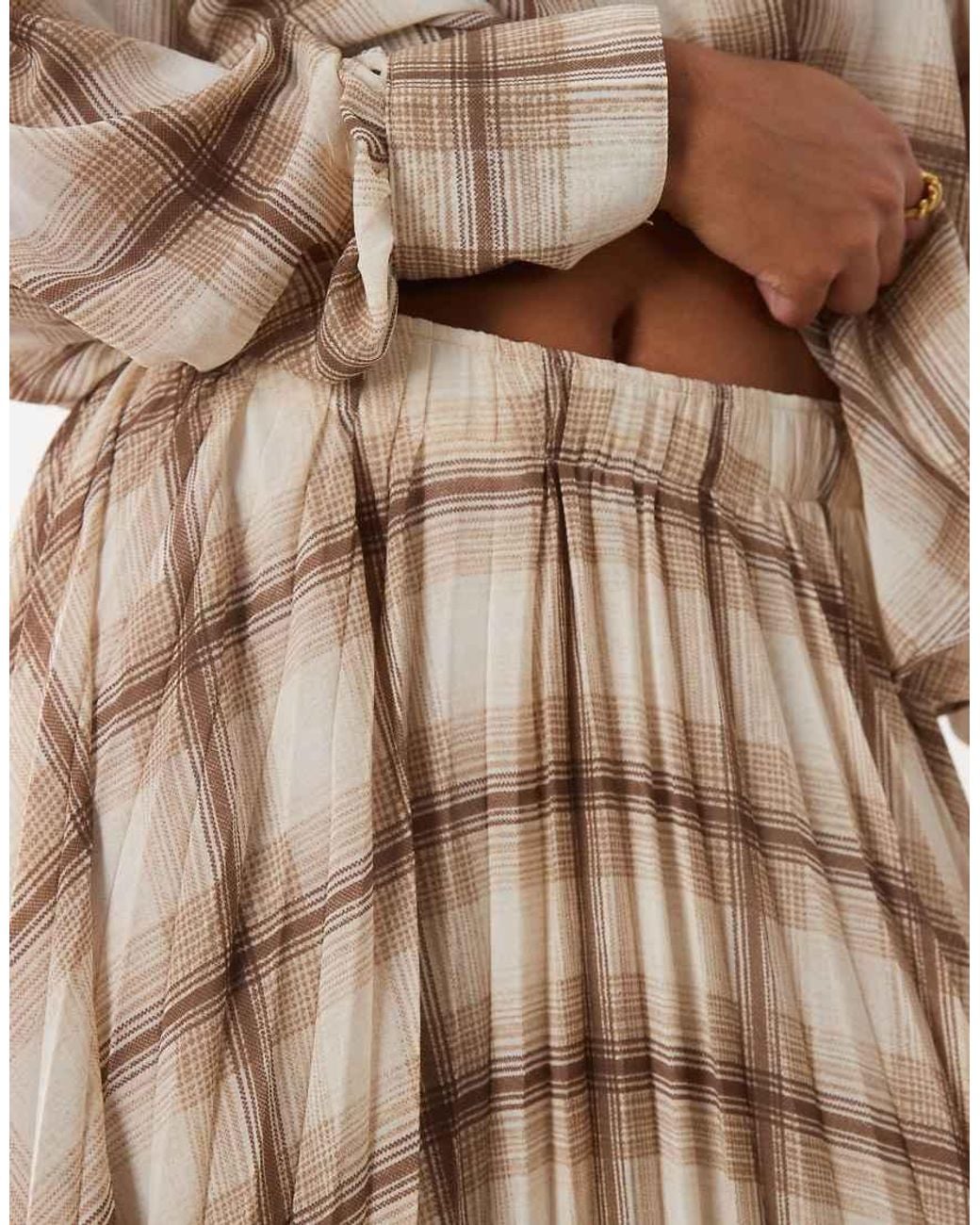 Mango Natural Stut Flowy Midi Skirt Set