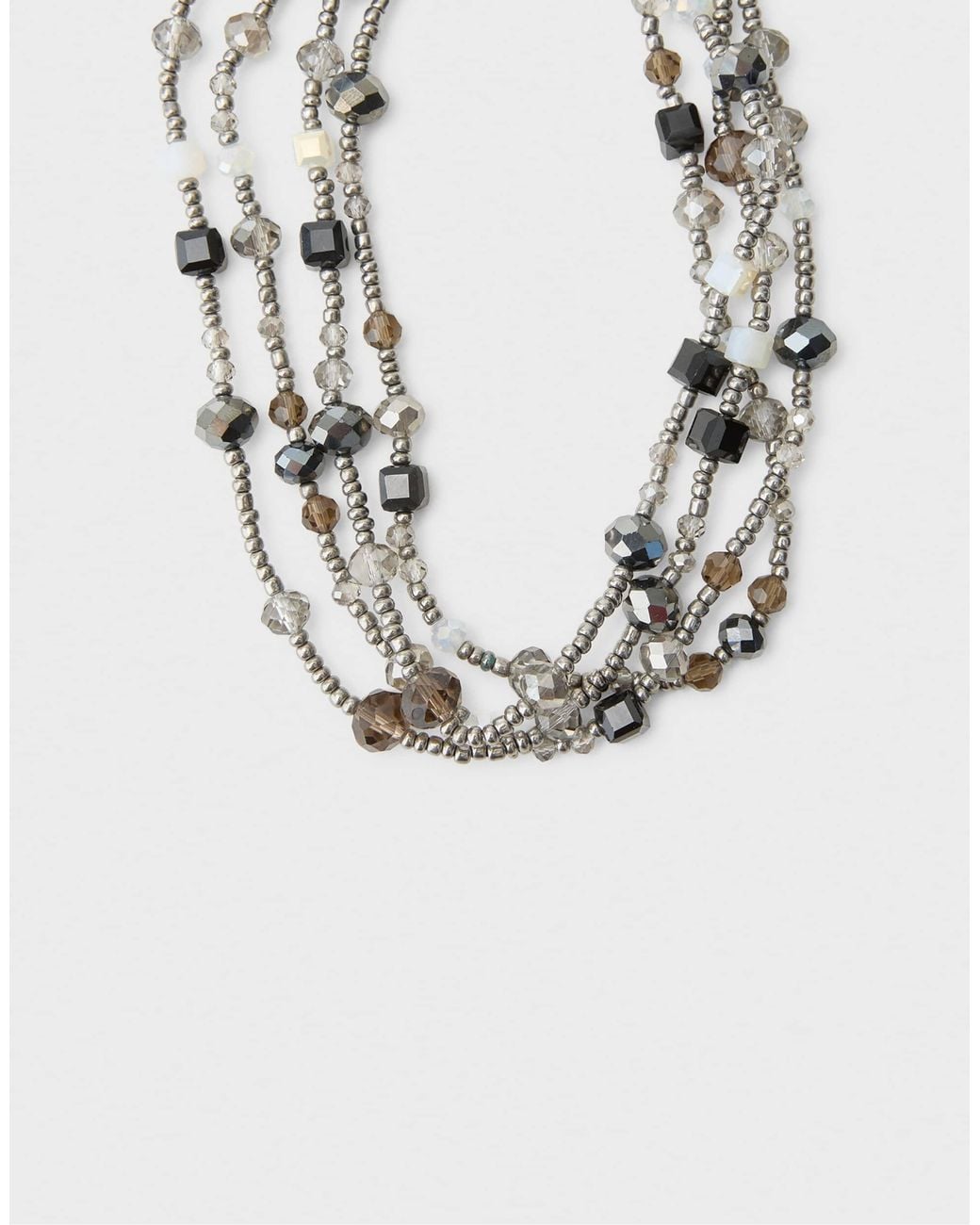 Collier ras Stradivarius en coloris Gray