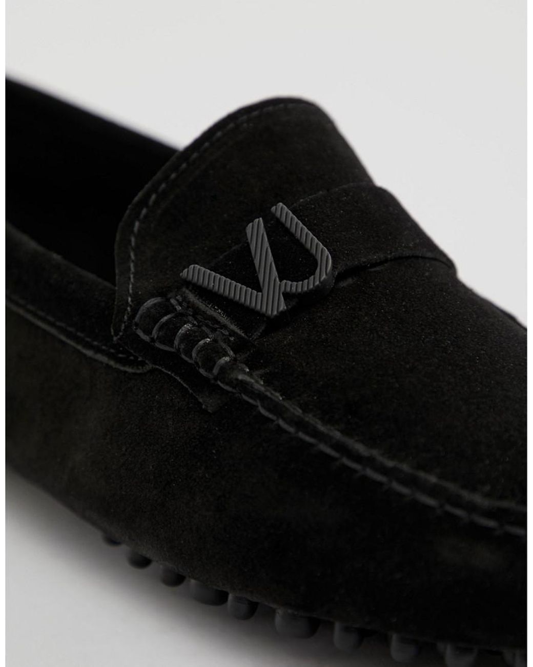 Couture Driving Shoes In Black Suede for Men | Lyst