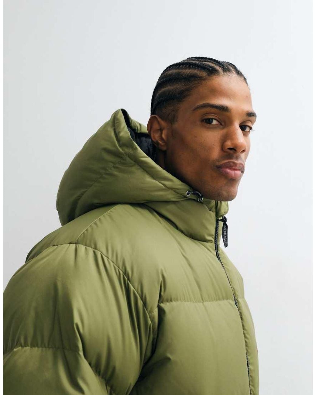 Gramicci Green Down Puffer Jacket for men