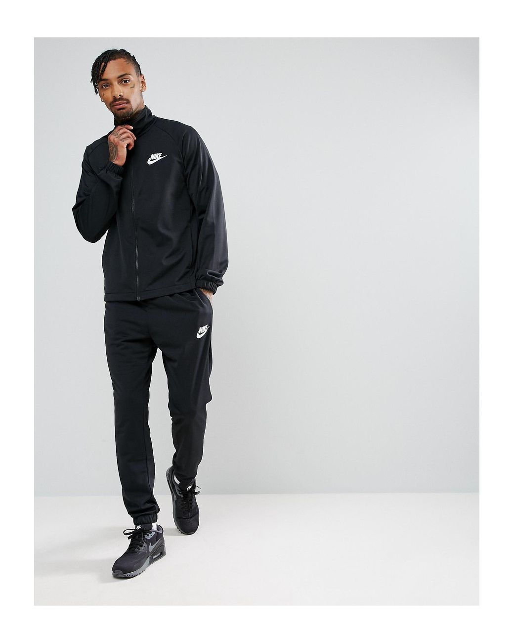 Nike Polyknit Tracksuit Set in Black for Men | Lyst Canada