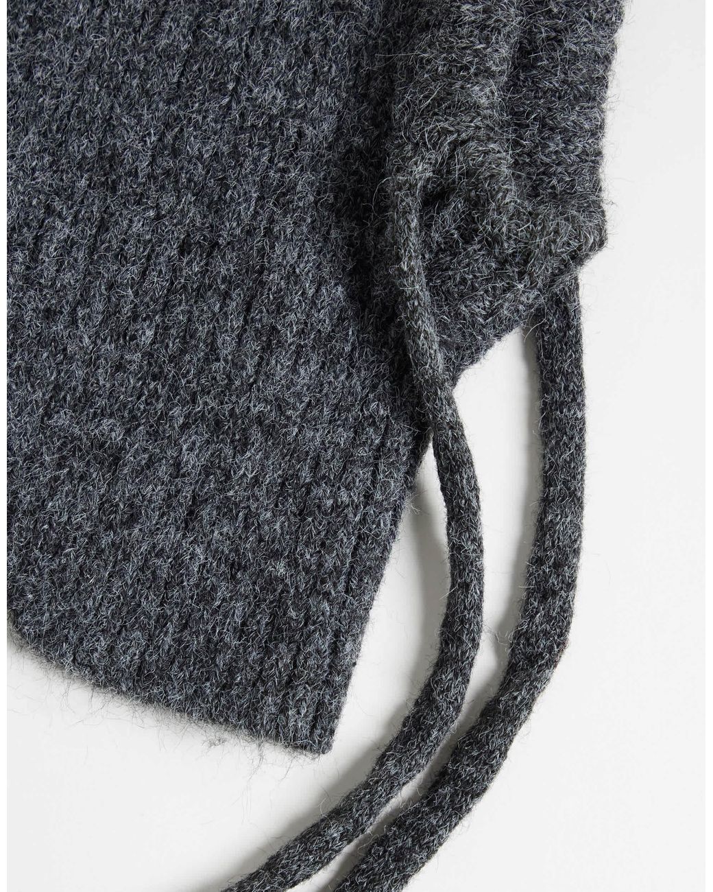 ASOS Blue Gestrickte kapuze