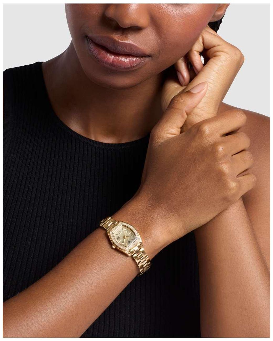 Michael Kors Metallic Chelsea Three-Hand-Tone Stainless Steel Watch