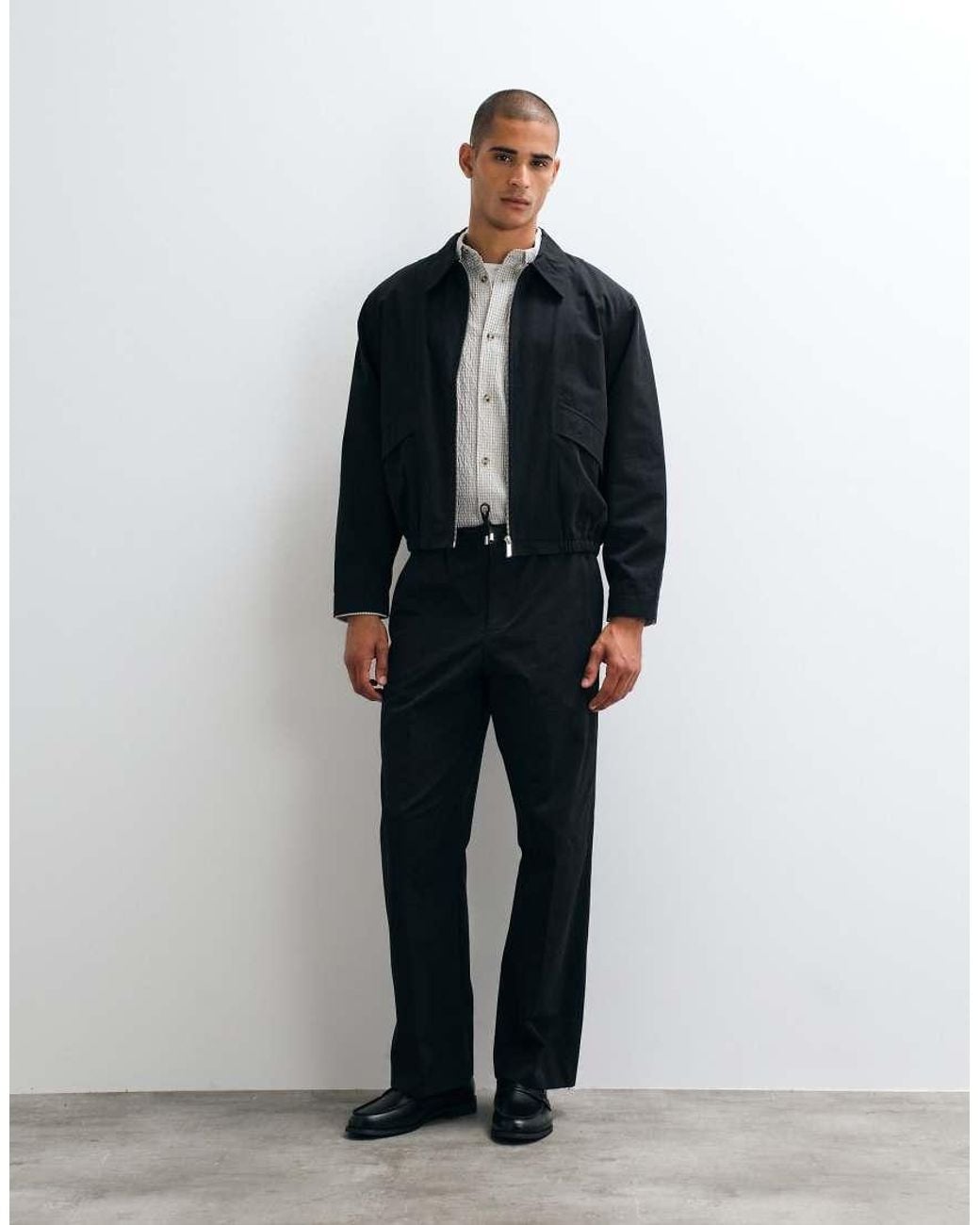 ASOS Blue Smart Co-ords Wide Trousers for men