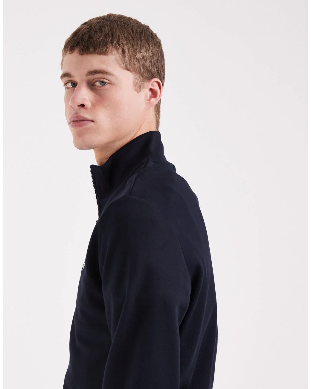 Sweat à demi-fermeture éclair Fred Perry pour homme en coloris Blue