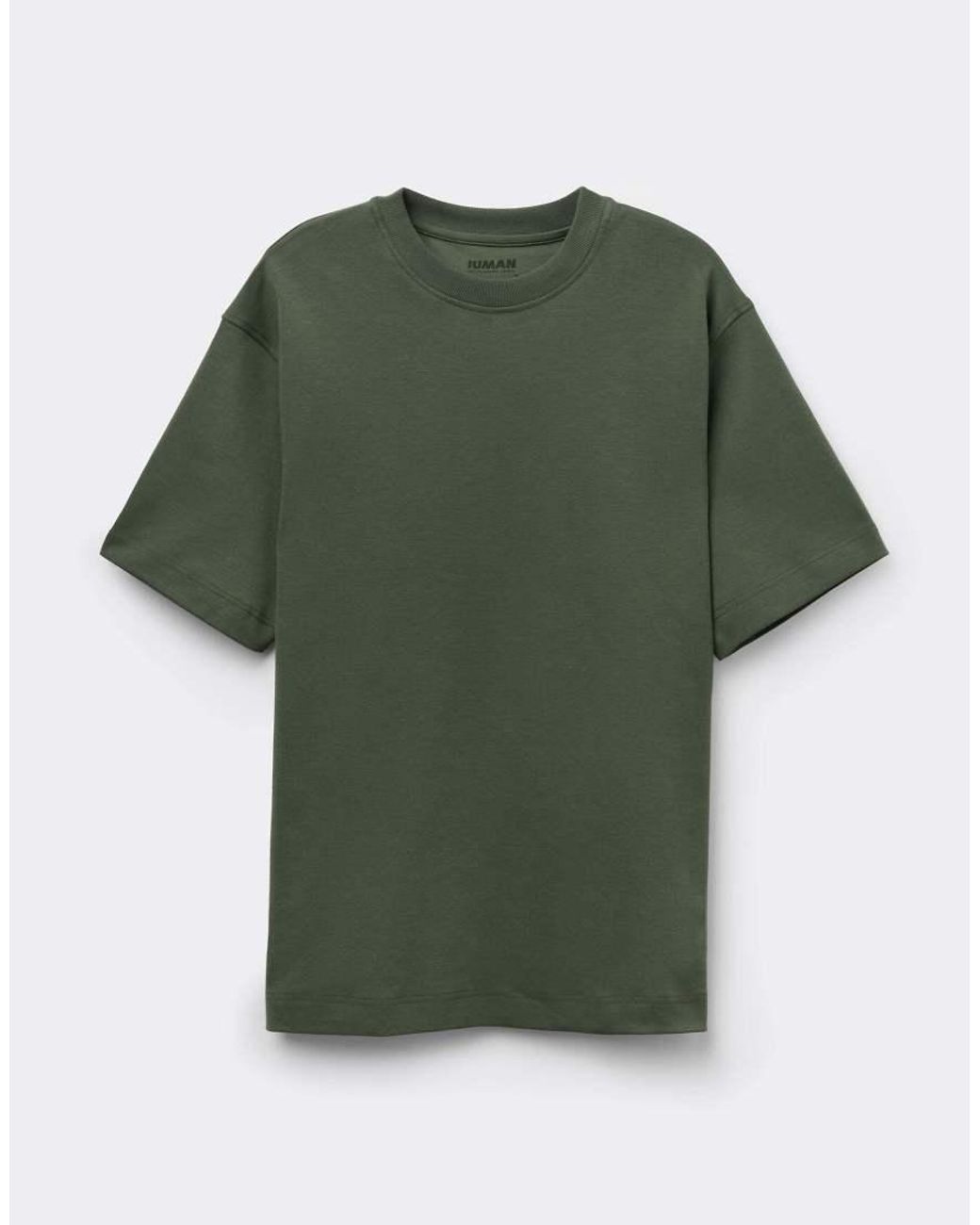 Intimissimi Green Oversized 100% Cotton T-Shirt for men