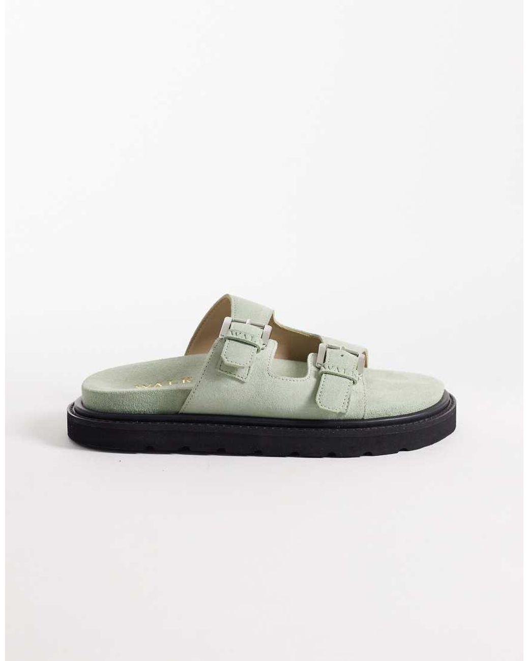 Walk London Green Budapest Double Strap Sandal