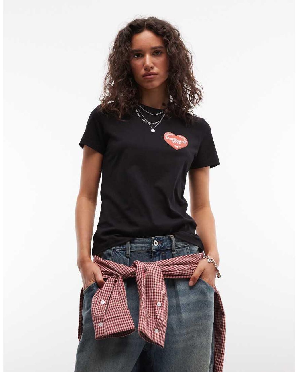 Carhartt Red Hartt Case Back Print T-shirt