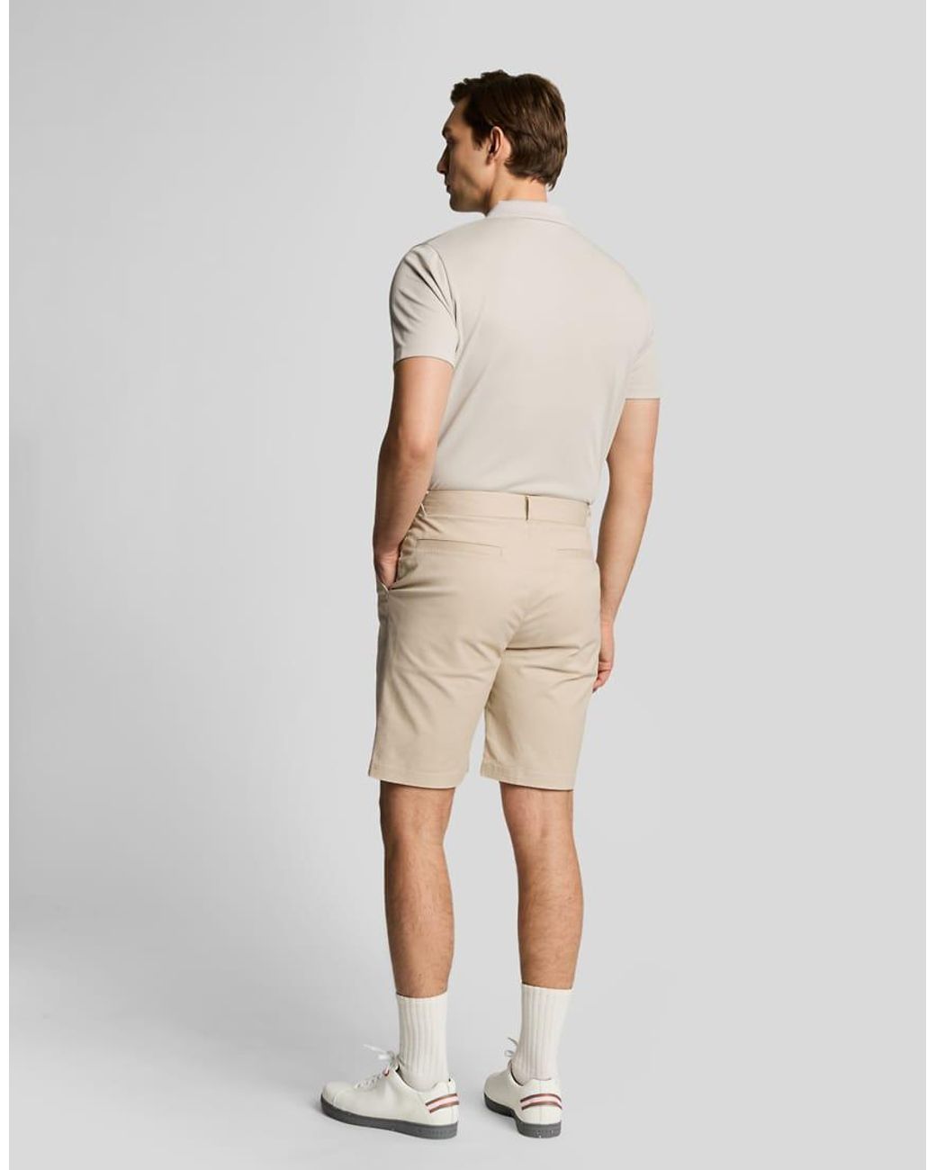 Lyle & Scott Natural Golf Course Stretch Chino Shorts for men