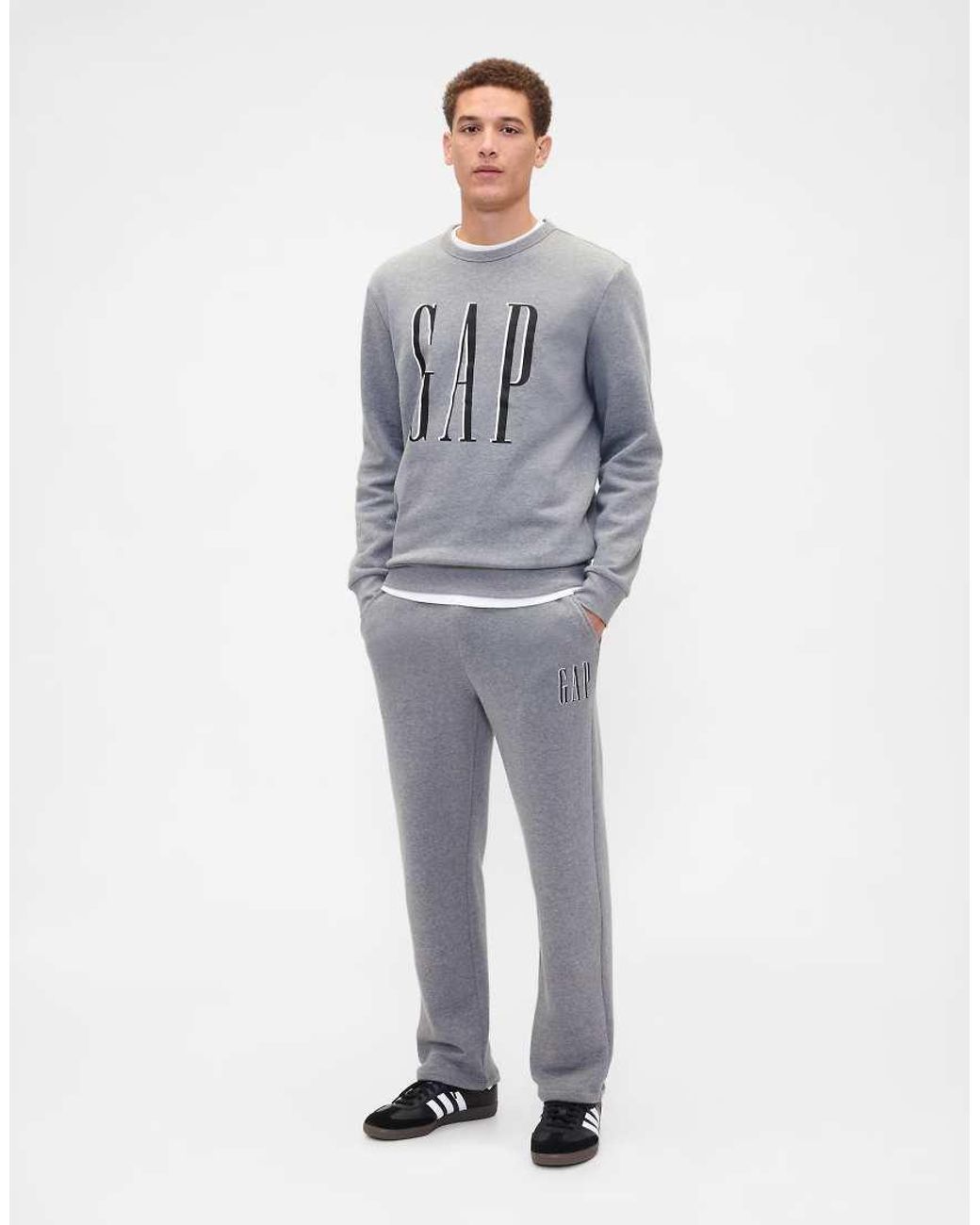 Gap Gray Tonal Logo Jogger Co-Ord for men