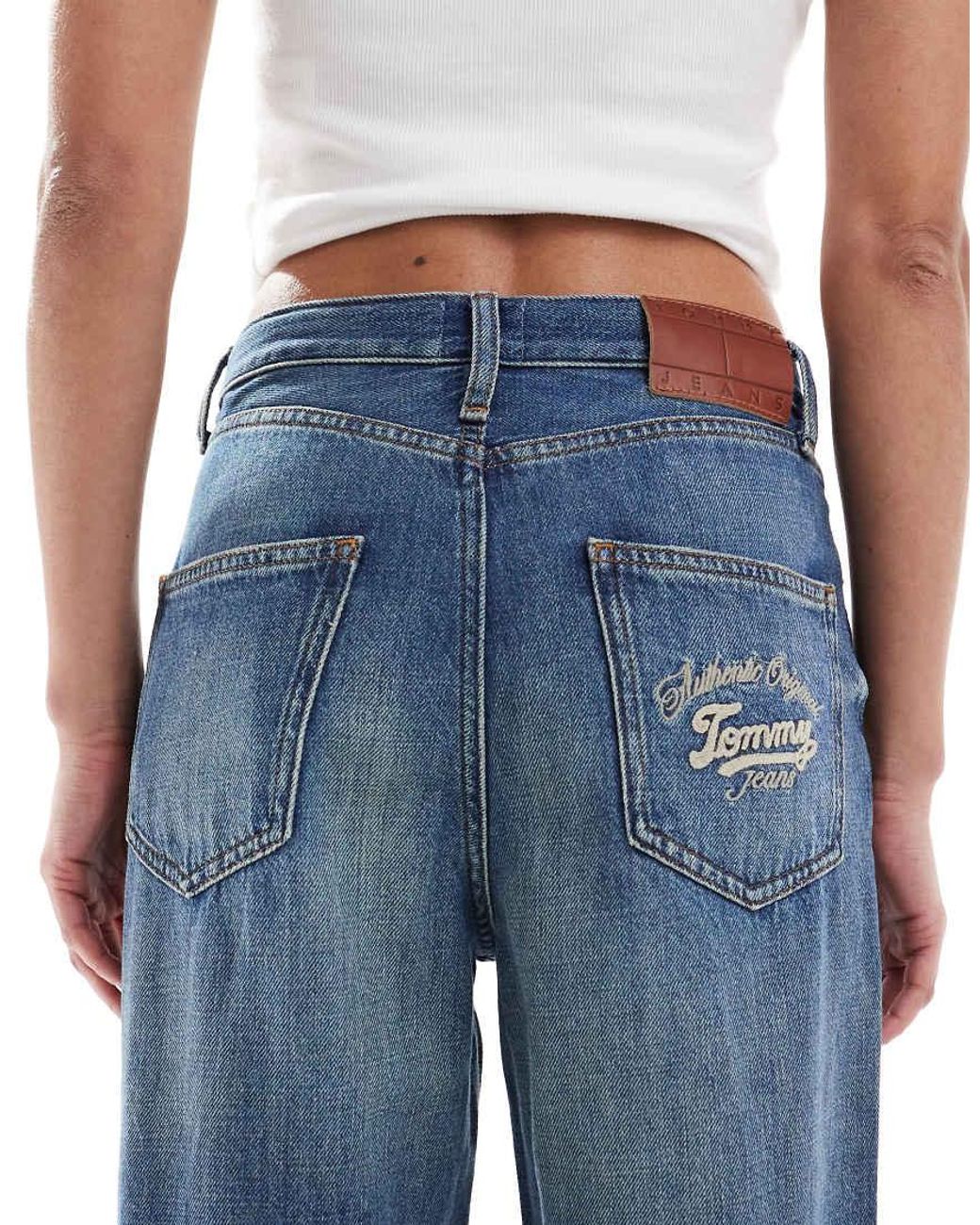 Tommy Hilfiger Blue Layla High Rise Slim Straight Leg Jeans