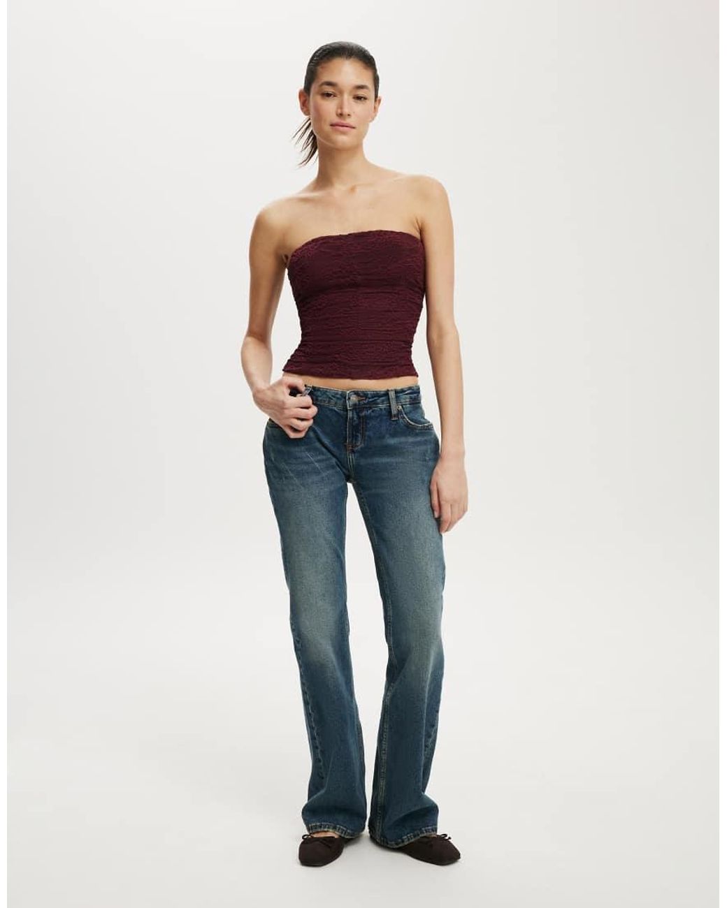 Cotton On Blue Cara Corset Bandeau