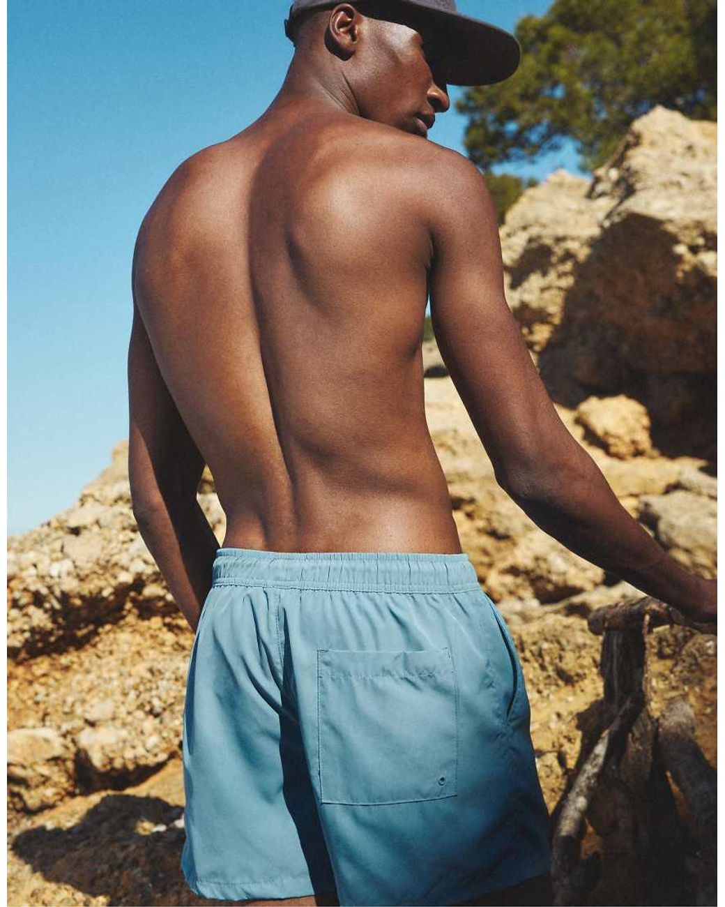 Boxer Da Bagno Basic di Pull&Bear in Blue da Uomo